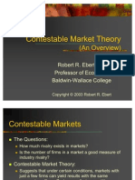 Contestable Market Theory