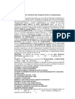 Modelo de Contrato de Trabajo Sujeto A Modalidad