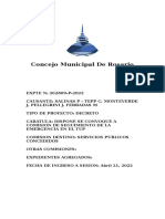 Solicitud de Convocatoria de La Comisión de Seguimiento de La Emergencia Del TUP