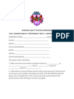 Business Equity Purchase Agreement