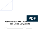 Activity Sheet q4 Music, A RT and Pe