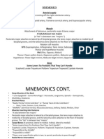 List of Mnemonics For Upper Limbs-1