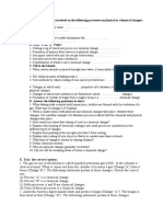 Chemistry Worksheet