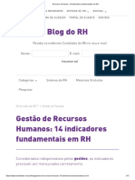 Recursos Humanos - 14 Indicadores Fundamentais em RH