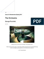 The Orchestra: George Prochnik