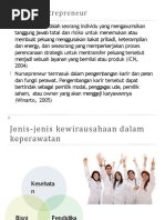 Jenis-Jenis Kewirausahaan Dalam Keperawatan