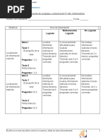 Rubrica de Lenguaje 3° AÑO INTERMEDIOS