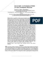 Plastic Pollution in India: An Evaluation of Public Awareness and Consumption Behaviour