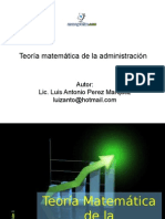 Teoria Matematica Administracion