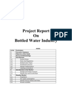 Bottled Water Industry