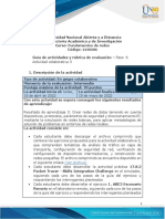 Guía de Actividades y Rúbrica de Evaluación - Unidad 3 - Paso 6 - Actividad Colaborativa 3