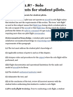 14 CFR 61.87 - Solo Requirements For Student Pilots. - CFR - US Law - LII: Legal Information Institute