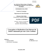 Conception Et Réalisation D'un Suiveur Du Soleil Commandé Par Une Carte Arduino