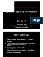 Examen Clinique de Lpaule