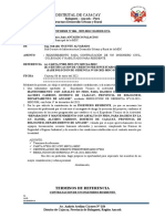 INFORME N°006-2022 - Requerimiento Residente REPARACION Y MANTENIMIENTO AV DANIEL A. CARRION - CAJACAY