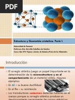 AC2 Clase 2-Estructura y Geometría Cristalina I Parte I - PP de Prof Griselda 2021-1