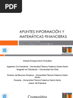 Apuntes de Clases - Informacion y Matematicas Financieras