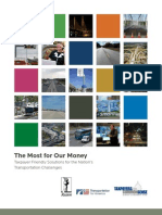 The Most For Our Money: Taxpayer Friendly Solutions For The Nation's Transportation Challenges