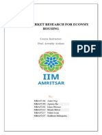 Shodh - Market Research For Econmy Housing: Course Instructor: Prof. Aswathy Asokan