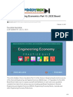 MCQ in Engineering Economics Part 15 ECE Board Exam