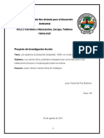 Los Valores (Eticas, Probidad y Transparencia) Como Base para Crear Instituciones Eficaces e Inclusivas para Todos Los Niveles.