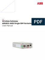 Wireless Gateway ARG600 ANSI Single SIM Variants: User Manual