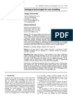 Ontological Technologies For User Modelling 2010