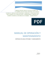 Manual de Operación y Mantenimient Agua y Saneamiento