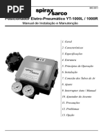 Posicionador Eletro-Pneumático YT-1000L / 1000R: Manual de Instalação e Manutenção