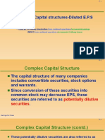 Complex Capital Structures-Diluted E.P.S : Profit Att. To Ordinary Shareholders + Wanos +