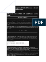 Psu-And-Cpu-And-How - HTML Differences Between PSU, CPU and SPU and How To Install