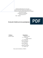 Evolución Historica Del Paradigma Científico