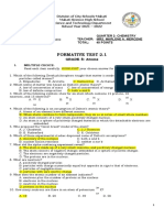 Formative Test 2.1: GRADE 8: Atoms