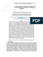 Incorporating of Social Media in Distance Learning: A Case Study On How Tiktok Improve Speaking Skill Among Esp Students