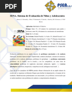 SENA. Sistema de Evaluacion de Ninos y Adolescentes