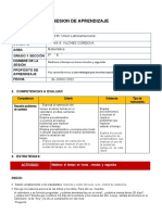 Sesion de Matematica Tiempo 5