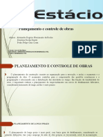 Planejamento e Controle de Obras