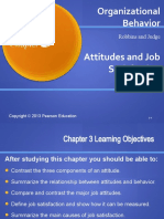 OB - Chapter 3 - Attitudes & Job Satisfaction