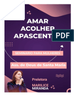 Amar, Acolher e Apascentar - Apostila