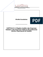 Apont. DIREITO ECONOMICO - Capitulo 6 - Regime Jurídico Das Empresas Estatais e Públicas (7) Ustm 2 Ano