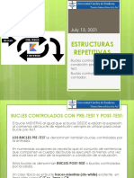 Estructuras Repetitivas Bucles Controlados Por Condicion Pretest y Post Test