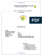 Electrical Engineering and Simulation Lab Manual