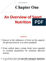 Chapter One: An Overview of Sport Nutrition