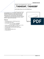 TA8493F, TA8493AF, TA8493BF: 3-Phase Full Wave Brushless DC Motor Driver IC For CD-ROM Drives