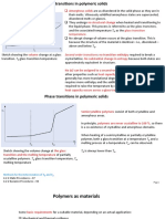 Phase Transitions in Polymeric Solids