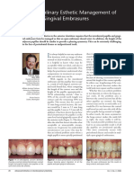 Spear-Interdisciplinary Esthetic Management of Anterior Gingival Embrasures