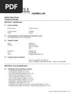 Caswell Inc: Safety Data Sheet Yellow Chromate