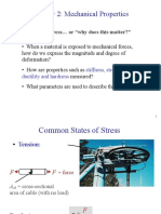 Chapter 2: Mechanical Properties: Issues To Address or "Why Does This Matter?"