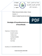 Stratégie D'investissement en Contexte D'incertitude.