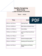 Healthy Caregiving Bootcamp